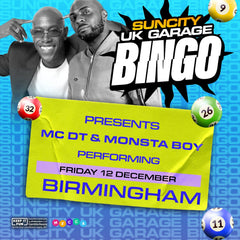 Sun City Bingo - Birmingham w/ MC DT & Monsta Boys - Suncity Bingo