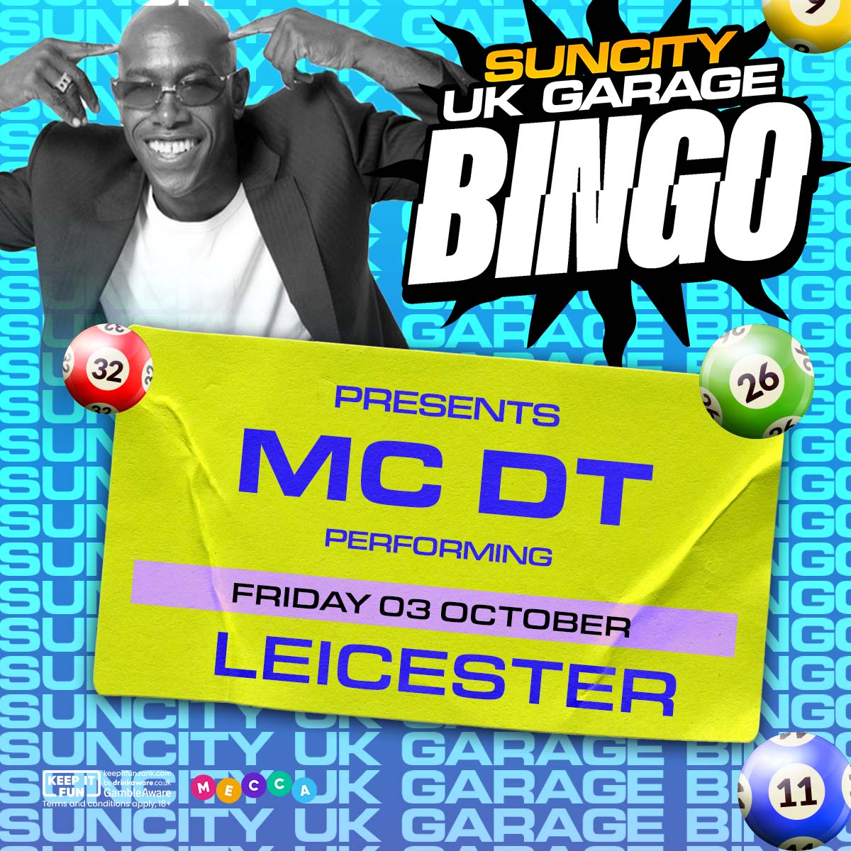 Sun City Bingo - Leicester w/ MC DT - Suncity Bingo